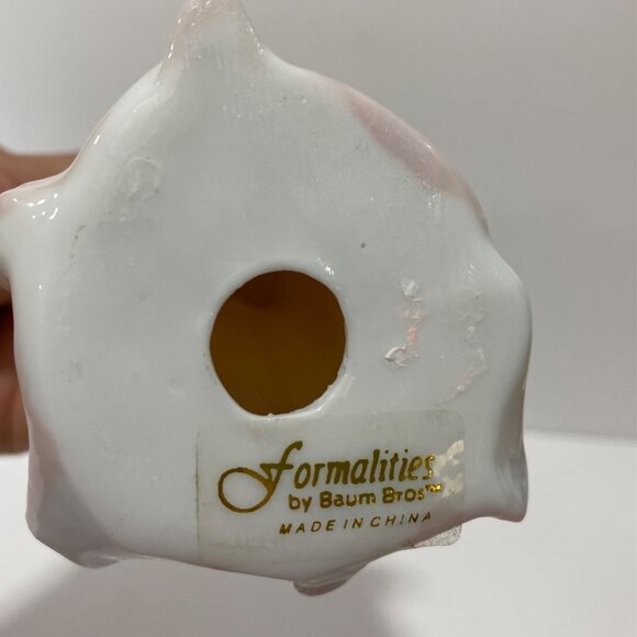 Vintage Baum Bros Formalities porcelain angel figurines set of 3 Christmas music - Picture 7 of 16